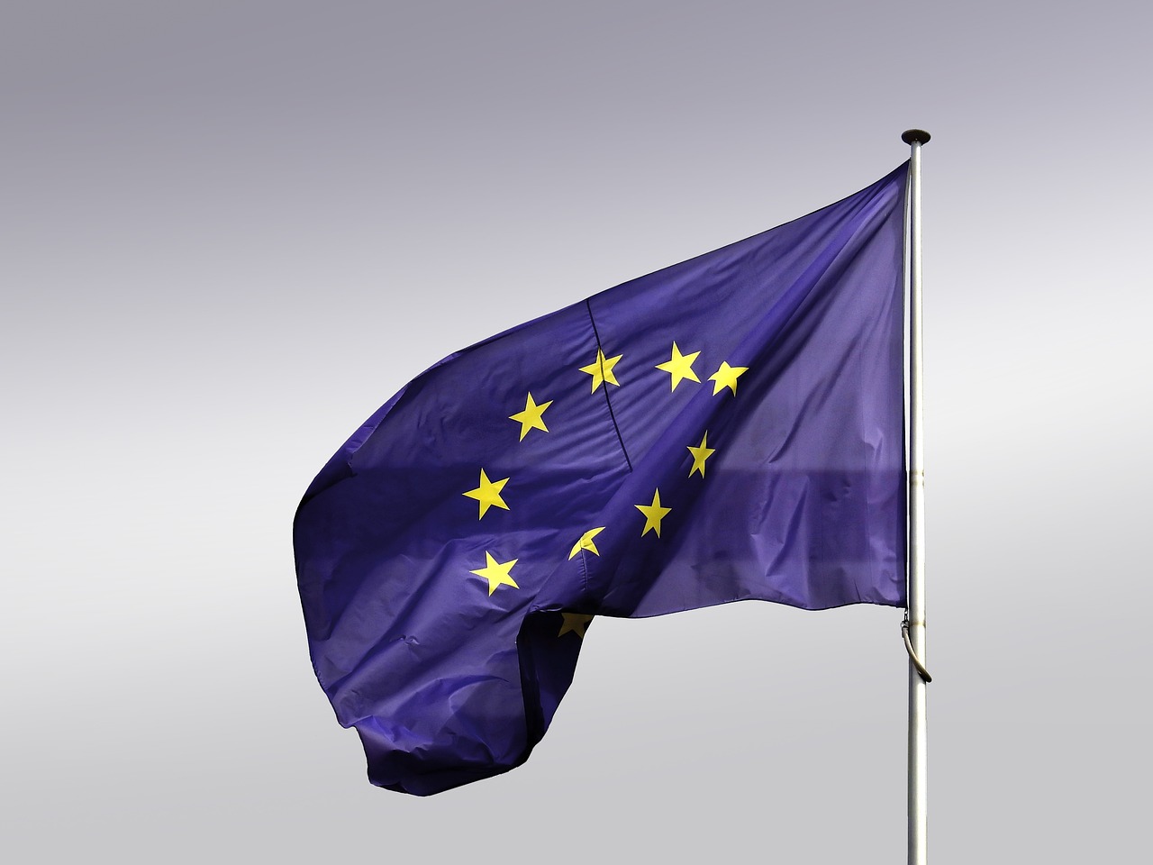 banner, flag, europe, eu, blow, flutter