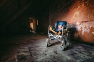 pforphoto, institution, wheelchair, abandoned building, expired, clown, corridor, past, wheelchair, wheelchair, wheelchair, wheelchair, wheelchair