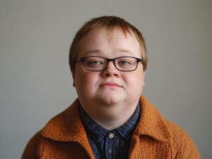 ai generated, down syndrome, trisomy 21, disability, portrait, behindert, handicap, menschen