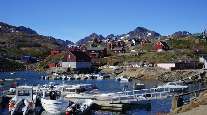 greenland, port, boats, mooring, fishing boats, sea, nature, water, village