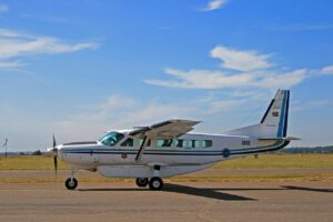 cessna caravan aircraft, aircraft, airplane, fixed wing, tarmac, airfield, air force, nature, sky