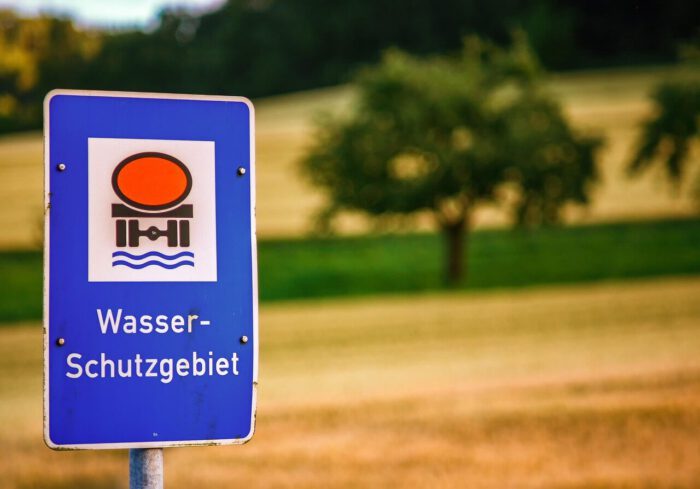 nature, water protection area, protection, water, field, meadow, tree, forest, tank truck, reserve, pension, clean water, summer, brown, green, cornfield, ban, drinking water