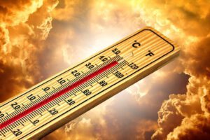 thermometer, summer, hot, nature, heat, sun, climate change, temperature, warmth, energy, heaven, weather, climate, extreme, clouds